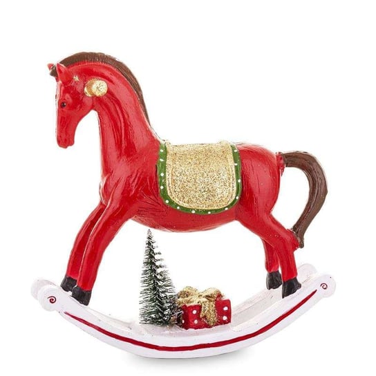 Ozdoba świąteczna czerwony Koń Na Biegunach Art-Pol