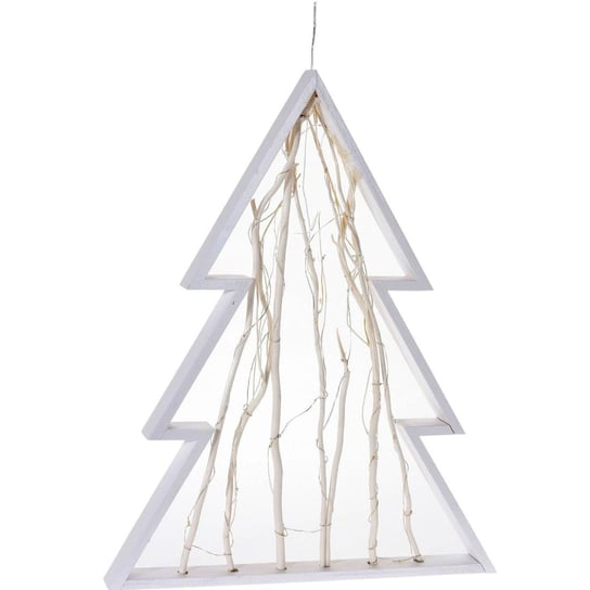 Ozdoba świąteczna LED, 48 cm, biała choinka Home Styling Collection