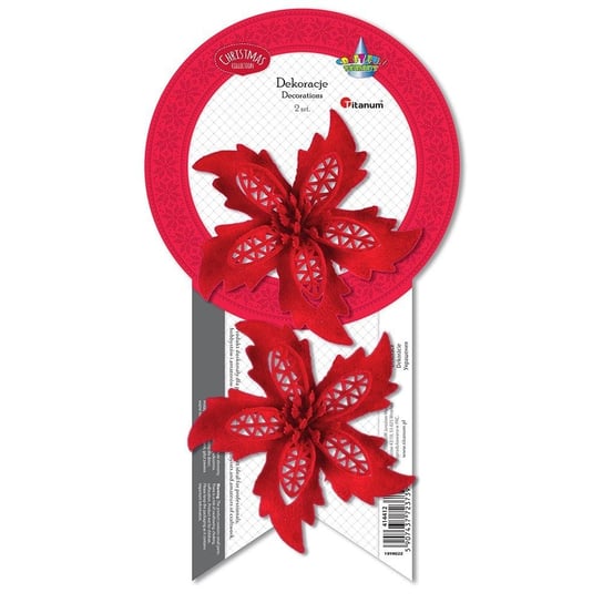 Ozdoba Świąteczna Titanum Craft-Fun Series Kwiat Poinsecji (19Yh022) Titanum Titanum
