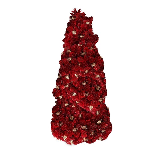 Ozdoba świąteczna w kształcie choinki Rossondoro - Czerwony, 50 cm Rituali Domestici