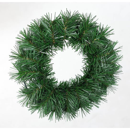 Ozdoba świąteczna wianek, zielony, 25 cm Saska Garden
