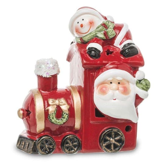 Ozdobna Figurka Świąteczna Mikołaj i Bałwanek Pigmejka