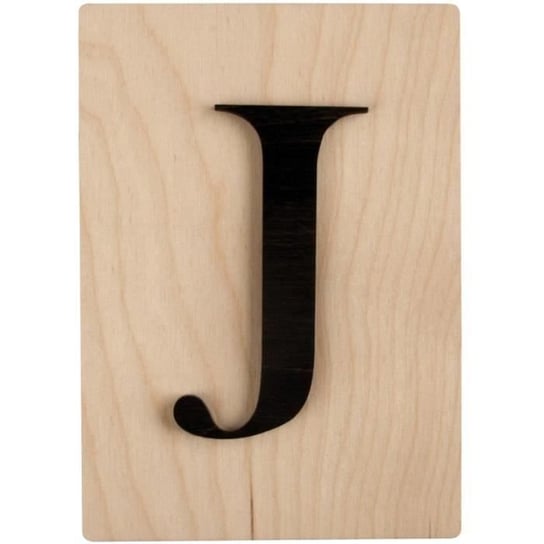 Ozdobne drewniane litery w stylu Scrabble - 14,9 x 10,5 cm J Inna marka