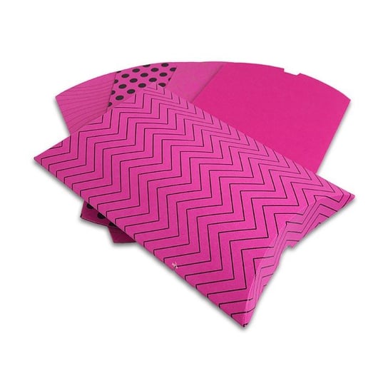 Ozdobne pudełko - komplet 5 sztuk, wzór - poduszka różowa Forum Design Cards