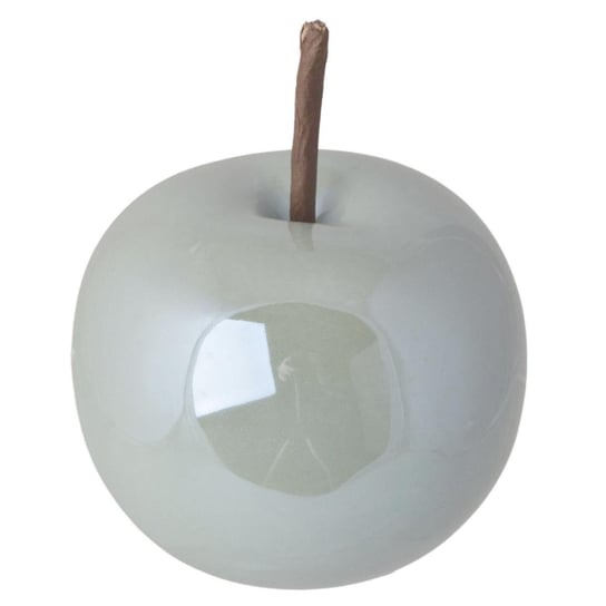 Ozdobne, zielone jabłko z ceramiki 10 cm Duwen