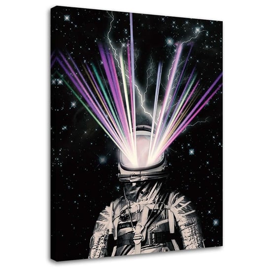Ozdobny deco panel FEEBY, Astronauta abstrakcja, 50x70 cm Feeby