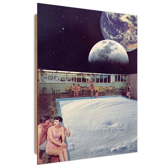Ozdobny deco panel FEEBY, Kosmiczny basen, 40x60 cm Feeby