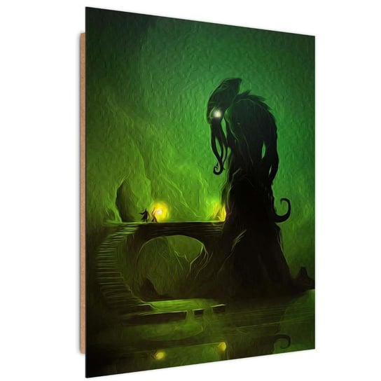 Ozdobny deco panel FEEBY, Zielony demon, 40x60 cm Feeby