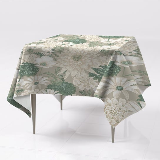 Ozdobny obrusy na stół gładkie Wiosenne stokrotki, Fabricsy, 150x150 cm Fabricsy