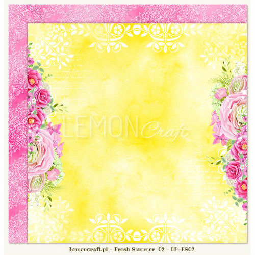 Ozdobny papier 30,5x30,5 cm - Fresh Summer 02 LemonCraft