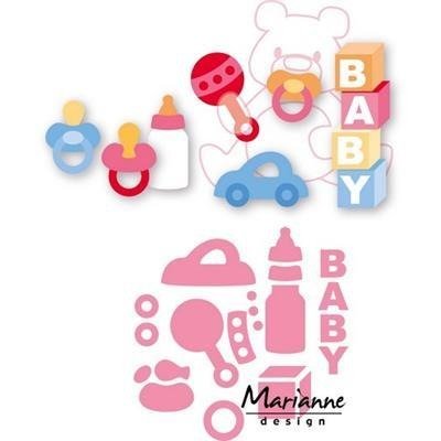 Ozdobny wykrojnik dziecięcy - Baby Essentials Marianne Design