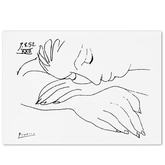P. Picasso, Śpiąca Kobieta, plakat 70x50 cm DEKORAMA