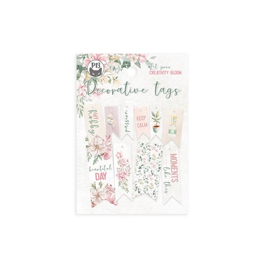 P13, Zestaw tagów Let your creativity bloom 02, 10 sztuk P13