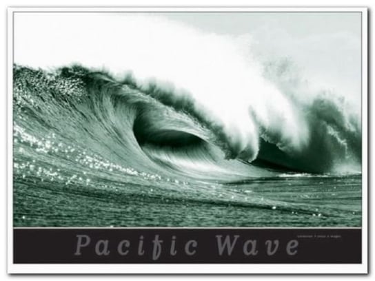 Pacific Wave plakat obraz 80x60cm Wizard+Genius