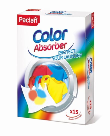 PACLAN Color Absorber 15szt - chusteczki wyłapujące kolor w praniu Paclan