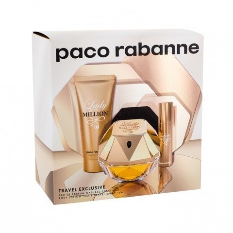 Paco Rabanne, Lady Million, zestaw kosmetyków, 3 szt. Paco Rabanne