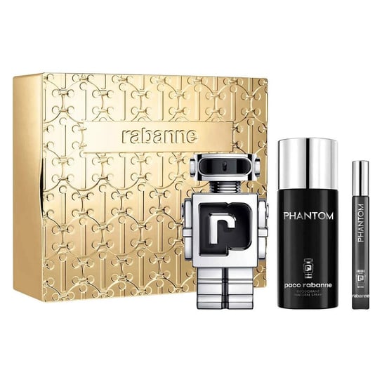 Paco Rabanne Phantom zestaw woda toaletowa spray 100ml + dezodorant spray 150ml + woda toaletowa spray 10ml Paco Rabanne