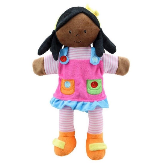 Pacynka do zabawy dla dzieci czarnoskóra dziewczynka foczka Puppet Company The Puppet Company