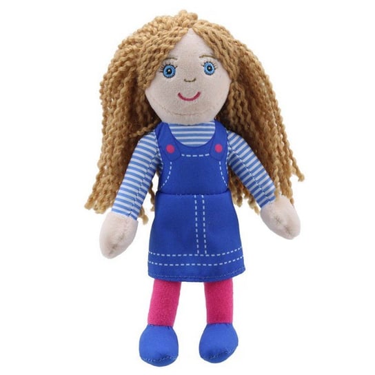 Pacynka na palec do zabawy dziewczynka z kręconymi włosami The Puppet Company