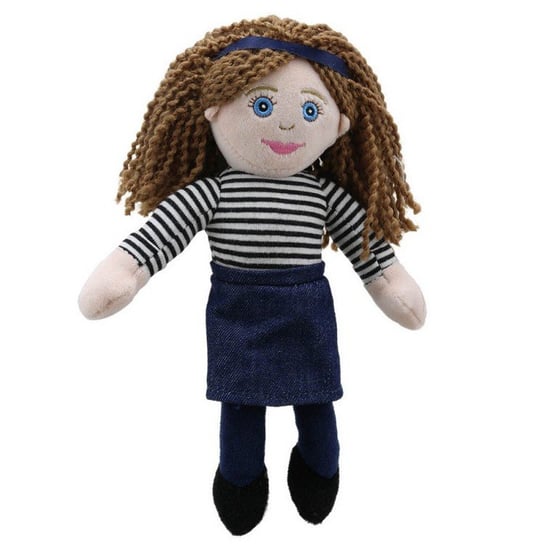 Pacynka na rękę dla dzieci do zabawy mama z kręconymi włosami The Puppet Company