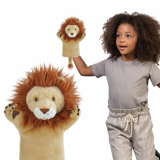 Pacynka Na Rękę Lew Hand Puppet Lion Kukiełka Dla Dzieci The Puppet Company