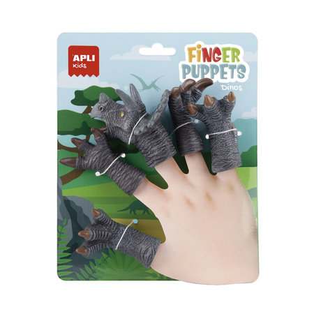 Pacynki na palce Apli Kids - Dinozaur Triceratops APLI Kids