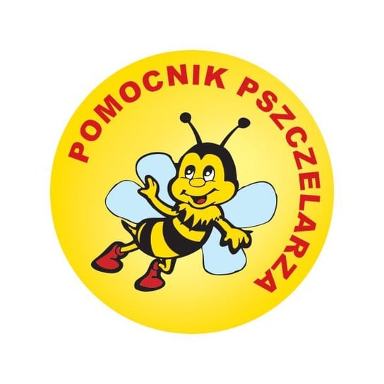 Paczka etykiet mini okrągłych pomocnik pszczelarza (100szt) - wzór EK12 BEE&HONEY