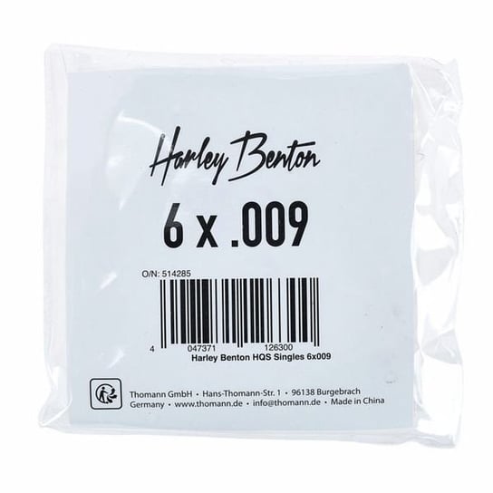 Paczka strun E1 do gitary 6 x .009 HQS Harley Benton Harley Benton