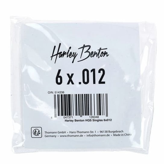 Paczka strun E1 do gitary 6 x .012 HQS Harley Benton Harley Benton