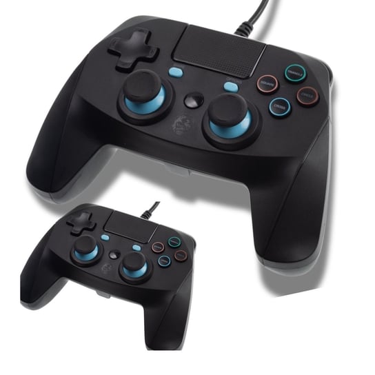 Pad przewodowy PS4 /PS4 SLIM/ PS4 PRO TOUCHPAD GAMEPAD wibracje czarny Inny producent