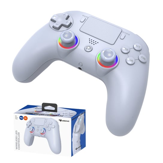 PAD Ps4 BEZPRZEWODOWY KONTROLER SUBSONIC Biały LED Inna producent