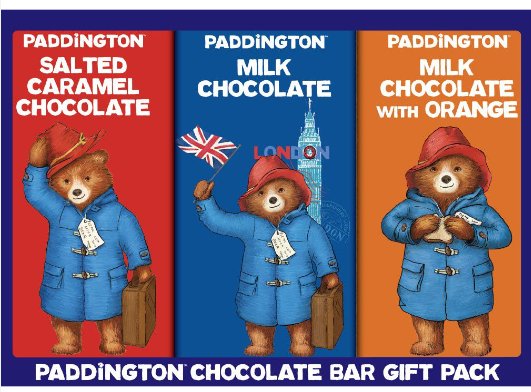 Paddington- Chocolate Bar Gift Pack- Tabliczki czekolady 240g Inna marka