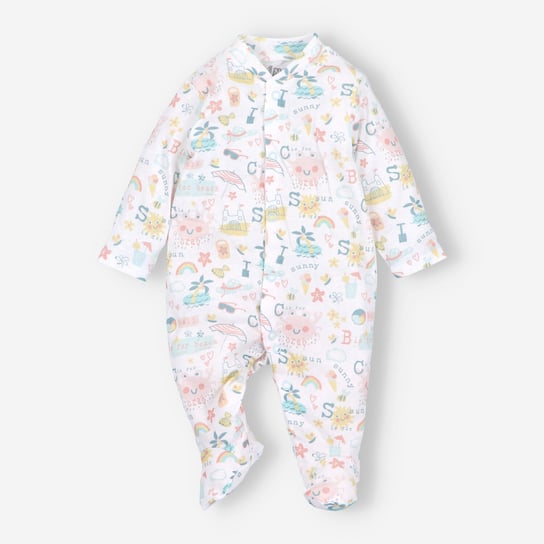 Pajac niemowlęcy SUNNY z bawełny organicznej dla dziewczynki-74 Inna marka