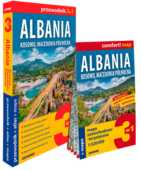 Pakiet: Albania, Kosowo, Macedonia Północna. Zestaw Przewodnikowy 3w1 Nowek Izabela