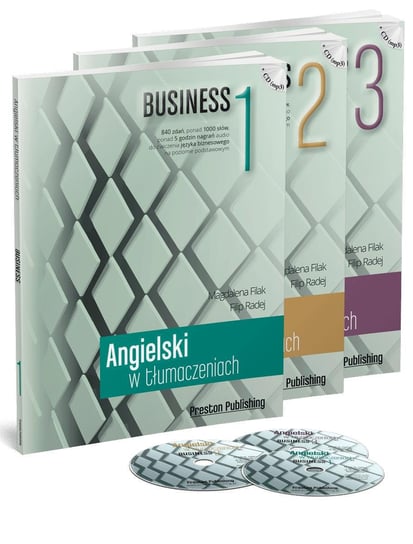Pakiet: Angielski w tłumaczeniach. Business. Części 1-3 + CD Filak Magdalena, Radej Filip