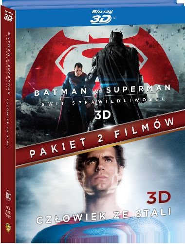 Pakiet: Batman v Superman - Świt sprawiedliwości / Człowiek ze stali 3D Snyder Zack