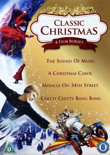 Pakiet: Classic Christmas 4 Film Collection: The Sound of Music / A Christmas Carol / Miracle on 34th Street & Chitty Chitty Bang Bang Wise Robert, Donner Clive, Mayfield Les, Hughes Ken