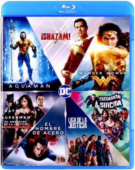 Pakiet DC: Shazam! / Aquaman / Wonder Woman / Man of Steel / Batman v Superman: Dawn of Justice / Justice League / Suicide Squad Sandberg F. David