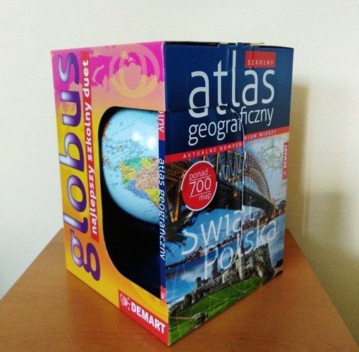 Pakiet edukacyjny: Globus / Atlas geograficzny świata Opracowanie zbiorowe