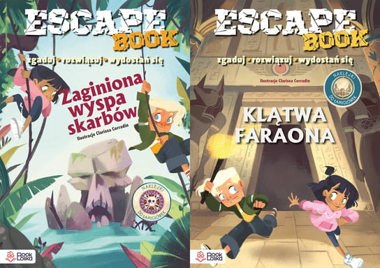 Pakiet Escape Books: Klątwa Faraona / Zaginiona wyspa skarbów Tecnoscienza