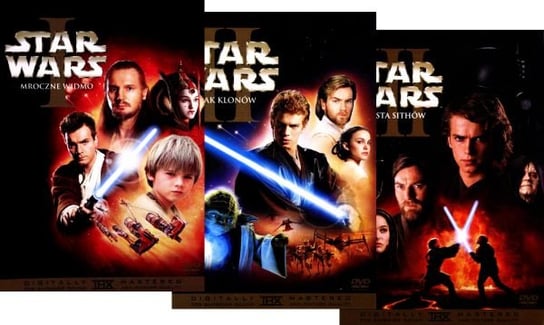 Pakiet: Gwiezdne wojny Mroczne widmo / Atak klonów / Zemsta Sithów (Star Wars) Lucas George
