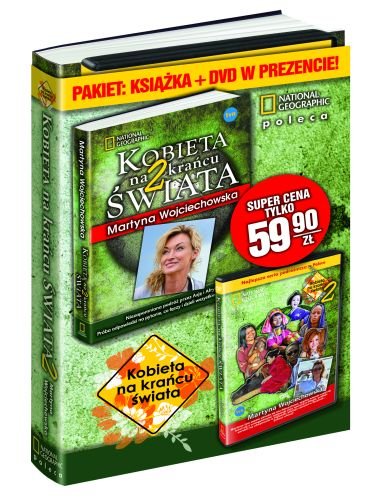 Pakiet: Kobieta na krańcu świata 2 + DVD Wojciechowska Martyna