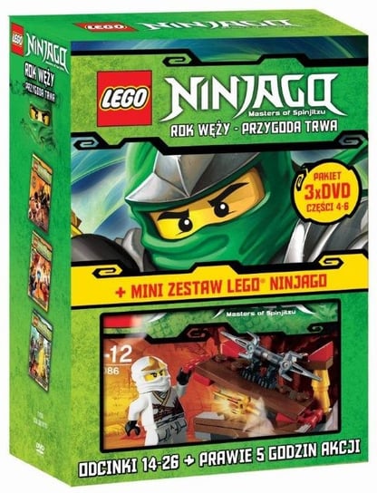 Pakiet LEGO Ninjago: Rok węży / Przygoda trwa. Części 4-6 + prezent Various Directors