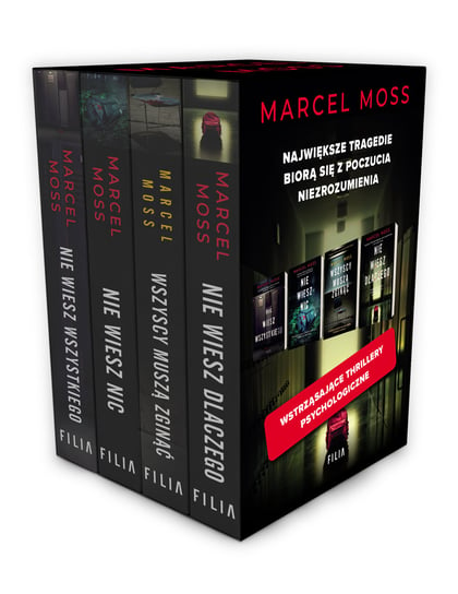 Pakiet: Nie wiesz wszystkiego / Nie wiesz nic / Wszyscy muszą zginąć / Nie wiesz dlaczego Moss Marcel