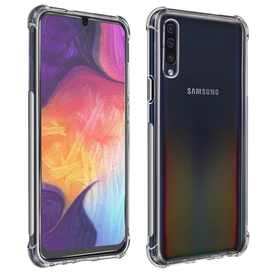 Pakiet ochronny do Galaxy A50/A30s Elastyczne etui i folia ze szkła hartowanego 9H Avizar