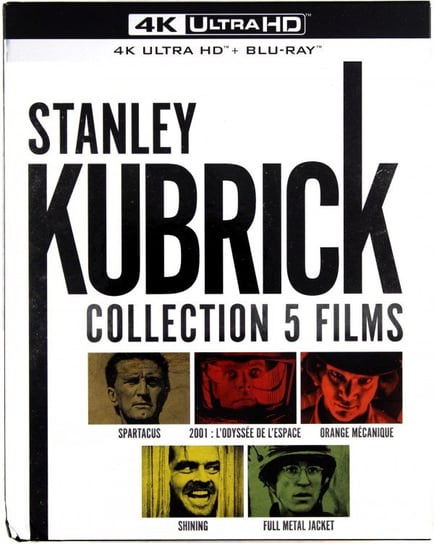 Pakiet: Odyseja kosmiczna / Full Metal Jacket / Lśnienie / Mechaniczna pomarańcza / Spartakus Kubrick Stanley