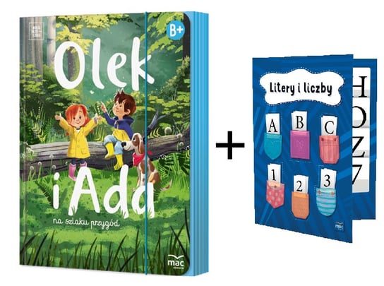 Pakiet: Olek i Ada. Poziom B+ / Klaser. Litery i liczby Opracowanie zbiorowe