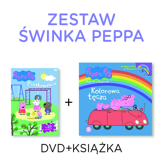 Pakiet: Peppa - Piaskownica + Książka kolorowa tęcza Baker Mark