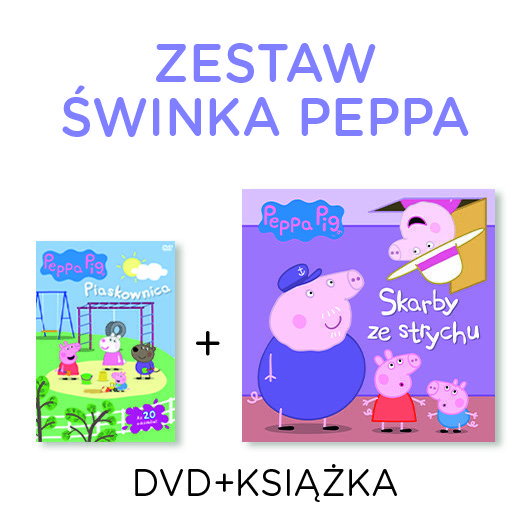 Pakiet: Peppa - Piaskownica + Książka Skarby ze strychu Baker Mark
