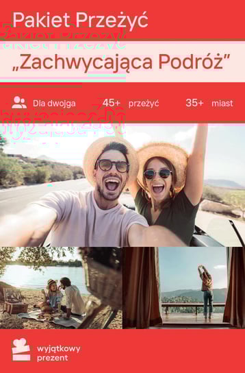 Pakiet Przeżyć Zachwycająca Podróż dla Dwojga - Wyjątkowy Prezent - kod Inne lokalne